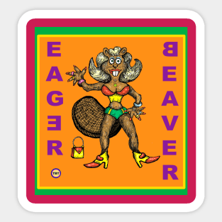 Beaver T-shirt Design Sticker